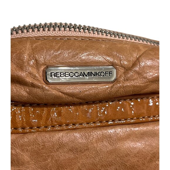 Rebecca Minkoff MAC Shoulder Bag Soft Leather with Silver Chain Strap Tan 11x7 - Picture 3 of 9
